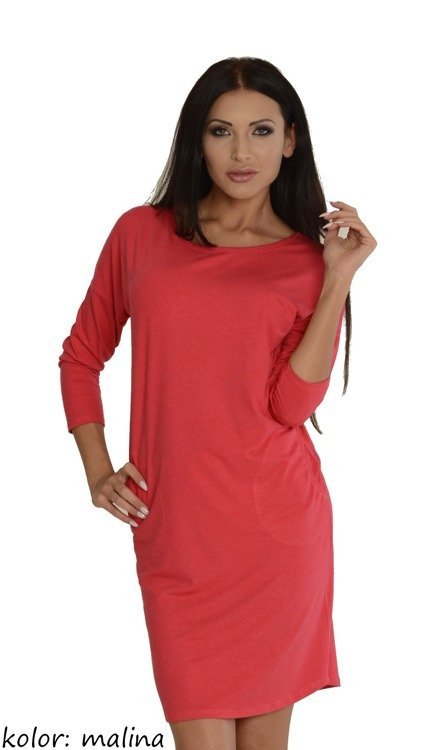 543 Paula noční košile 7/8 rukáv - grafitová