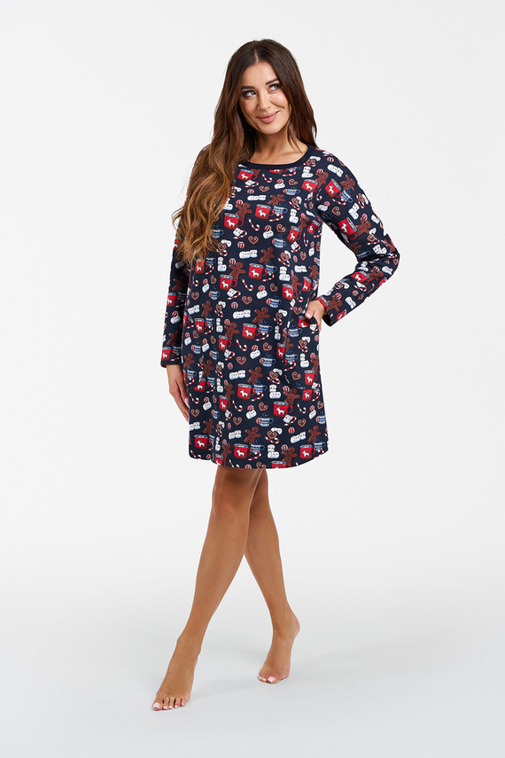 Noční košile Cookies Italská móda - potisk