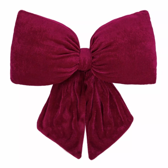 Vánoční polštář Cocard Spod Igły i Nitki - kaštanový sametový polštář, certifikovaný Oeko-Tex