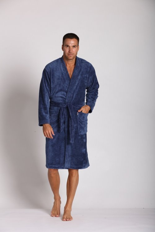 391 Hugo pánský župan De lafense - denim