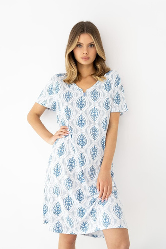 Noční košile Luna od Sensis - ecru-zelená