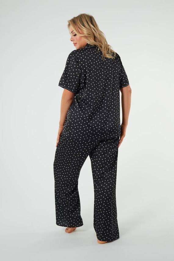 Ria Dámské pyžamo s krátkým rukávem a dlouhými kalhotami Italian Fashion - potisk