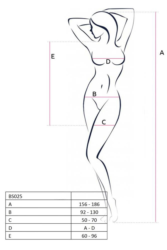 BS025 Bodystocking Passion černá