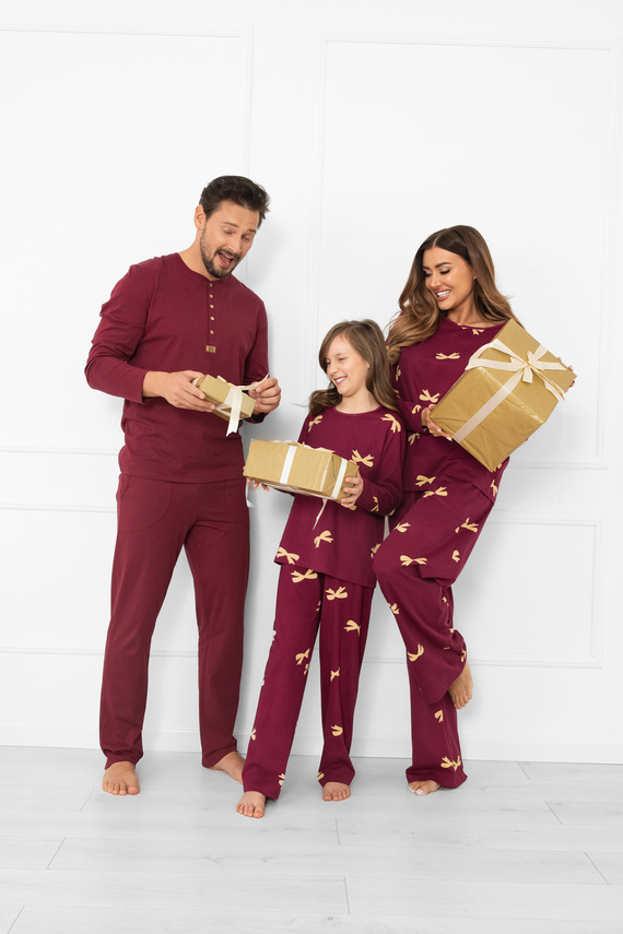 Kwadro Dámské pyžamo Italian Fashion - bavlna, dlouhý rukáv a kalhoty