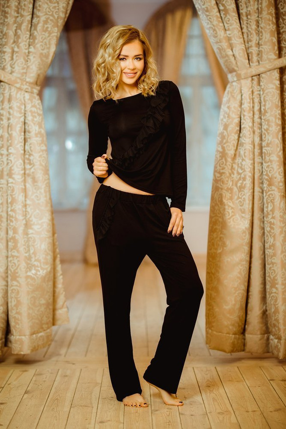 Pangkor Dámský pyžamový komplet Kalimo - černý