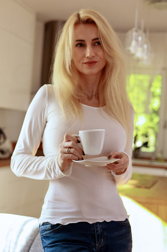 Halenka Selena Mirale z mikrovlákna – přiléhavá dámská halenka