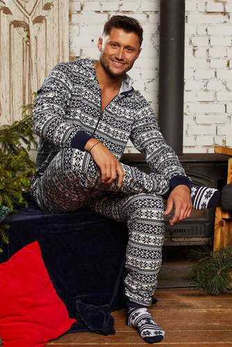 Alaska Pánský overal Italian Fashion - tmavě modrý