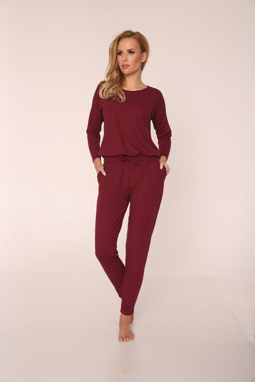 305 Paula Dámský pyžamový kostým - bordó