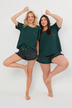 Dámské krátké pyžamo - zelené