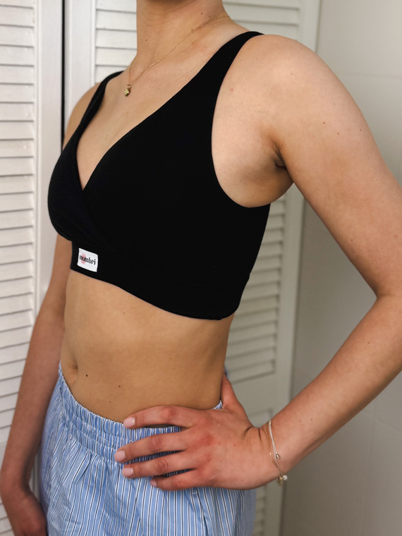 Milk&Love Mombri Klasyk nepromokavá kojicí podprsenka black