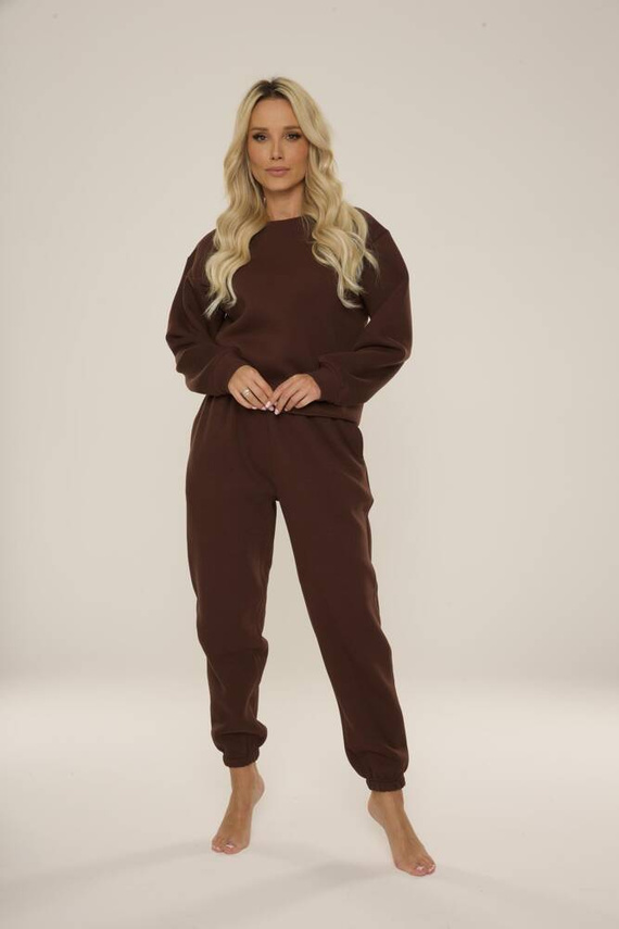 812 Indigo Forex dámská tepláková souprava - čokoládová