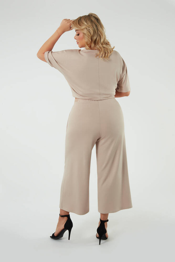 Soler Halenka s krátkým rukávem Italian Fashion - béžová