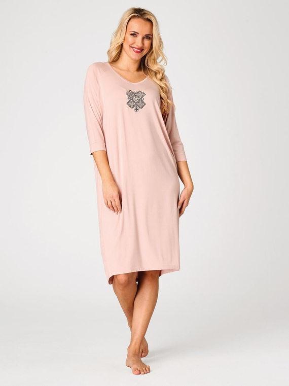 Dámská noční košile Key LND 731 meruňková z viskózy