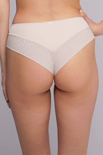 2256 Ava béžové brazilské kalhotky - hladké mikrovlákno, smyslný povrch, perfektní střih