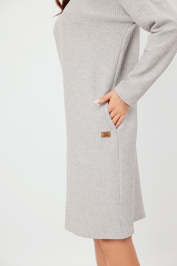 Dámská tunika s dlouhým rukávem Avira Italian Fashion - světlý melír