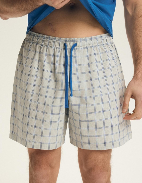 Pánské pyžamo Henderson 43453 Nori modré – 100% bavlna, letní