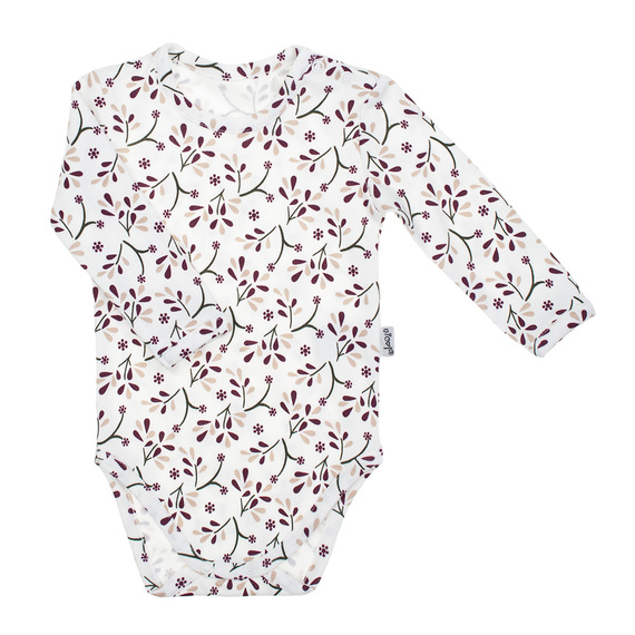 217095 Bavlněné body s dlouhým rukávem Alisa Nicol - květinový vzor