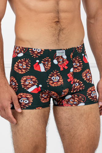 Cono Pánské boxerky Italian Fashion - bavlna, elastan, vánoční vzor