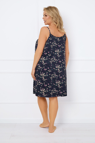 Noční košile a kojící košilka Almi, úzká ramínka Italian Fashion - potisk