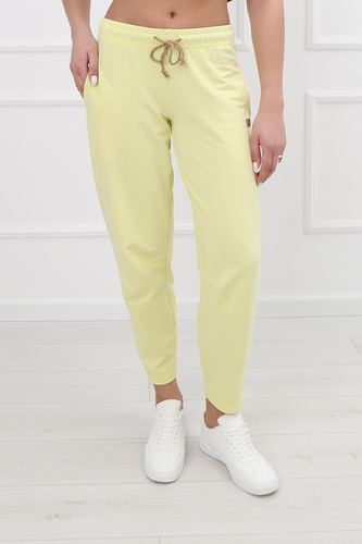 Tepláky Kaori Italian Fashion bavlna - žluté