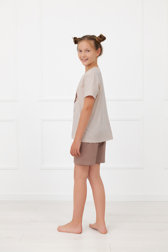 Dívčí pyžamo Shiba Italian Fashion 100% bavlna šortky