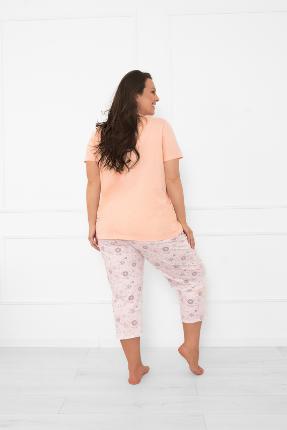 Dámské pyžamo Satui - bavlna, krátký rukáv a 3/4 kalhoty Italian Fashion