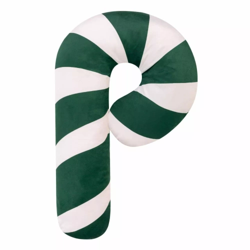 Vánoční polštář Candy Cane 35x57 zelený bílý velur NL24 Spod Igły i Nitki
