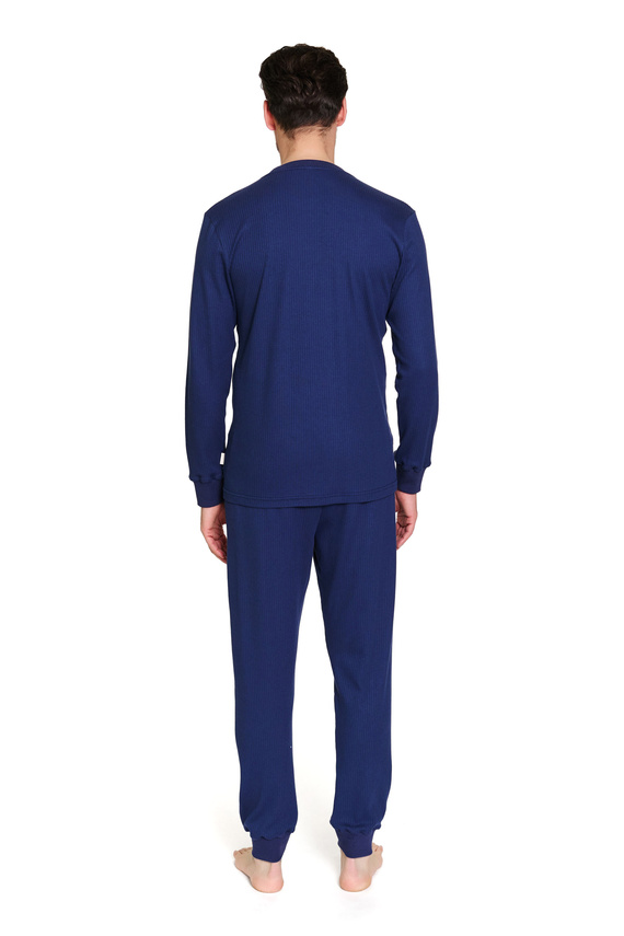 7350 Pánské pyžamo Doctor Nap - žebrovaná bavlna, pohodlí a styl - cosmos