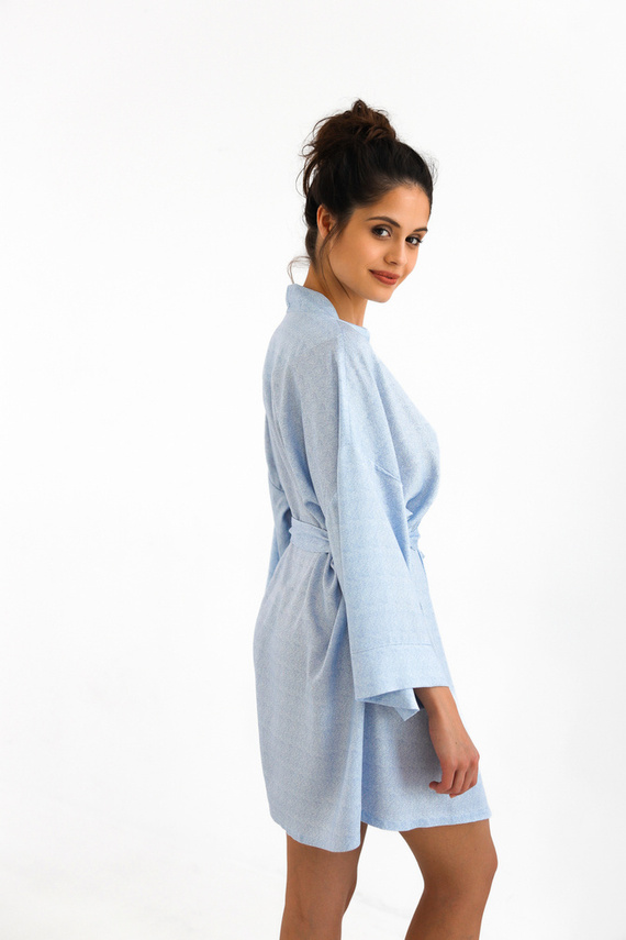 Dámský župan Felicia Sensis - modrý melír