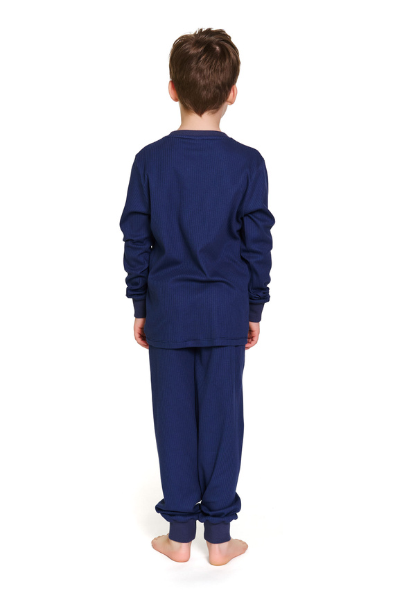 7351 Bavlněné dětské pyžamo Doctor Nap - comfort classics - tmavě modré