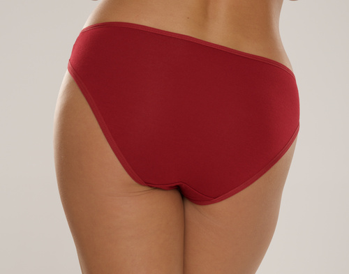 004 Limited Dámské kalhotky De Lafense - klasické, nízký střih, viskóza - vínové