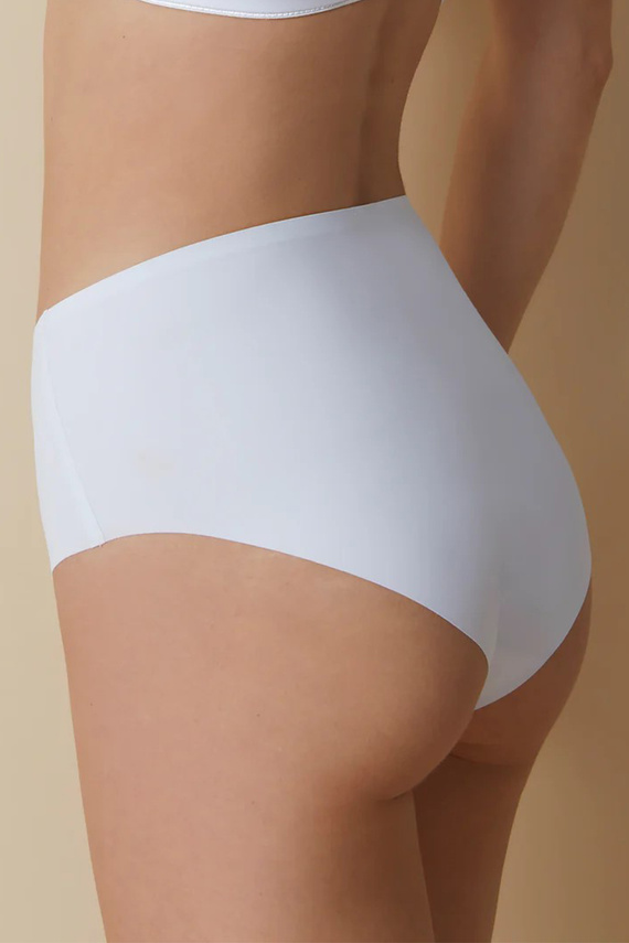 503 Dámské maxi kalhotky Braga Selene bílé - vysoký střih, bezešvé, tvarující