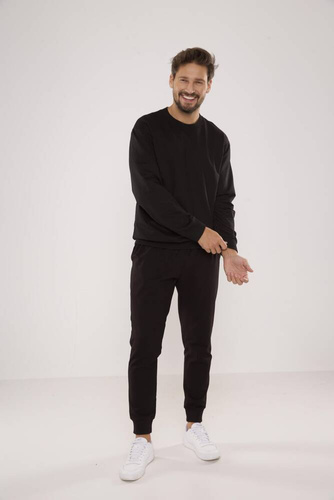 728 Pánská mikina Just Forex - černá