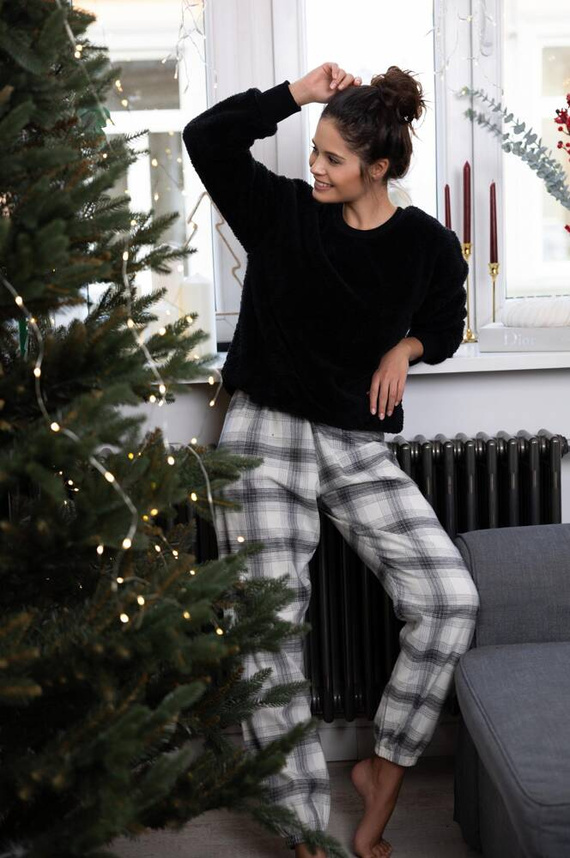 Dámské pyžamo Meredith Sensis - černé