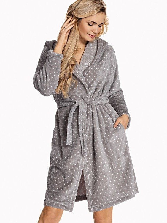 546 Melanie Dámský krátký župan Forex - šedý