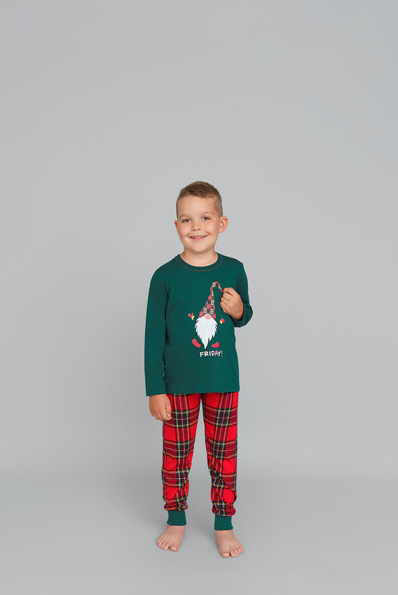 Chlapecké pyžamo Narvik Italian Fashion- červené/potisk