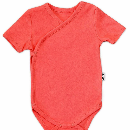 009 07 Nevyztužené body s krátkými rukávy "Basic" Nicol - korálová barva