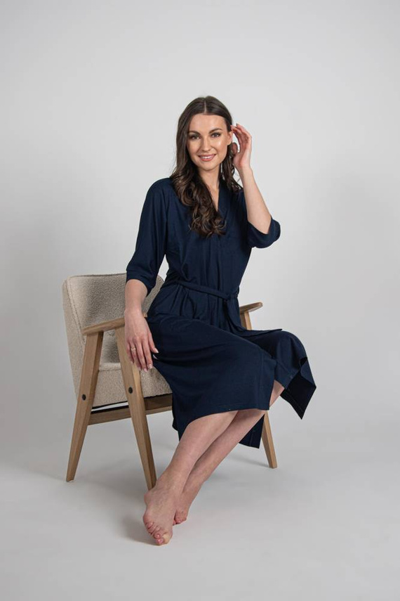 942 Visa Dlouhý župan De Lafense - tmavě modrý