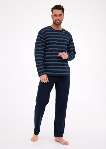 138/56 Cornette Various pánské pyžamo | Bavlna, pruhy, dlouhý rukáv, v krabici