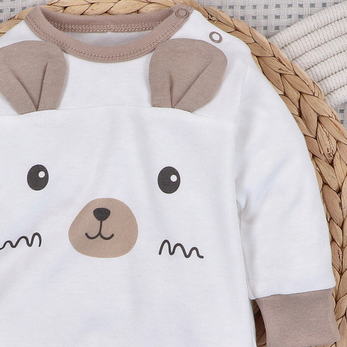 ABN-5509 Sky Journey Nini dětské pyžamo bez nožiček | Organická bavlna, zapínání na patentky