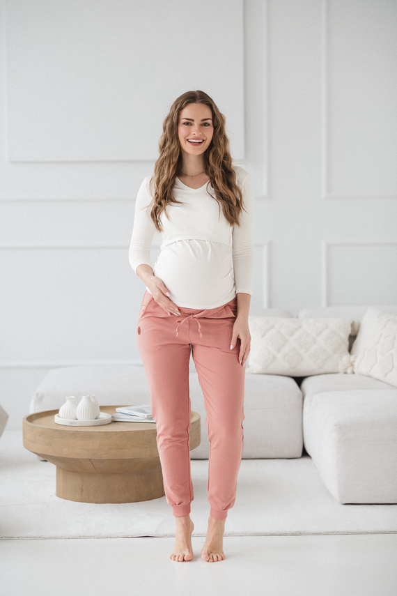 Milk&Love Milk Shirt těhotenská a kojicí halenka 7/8 rukáv white