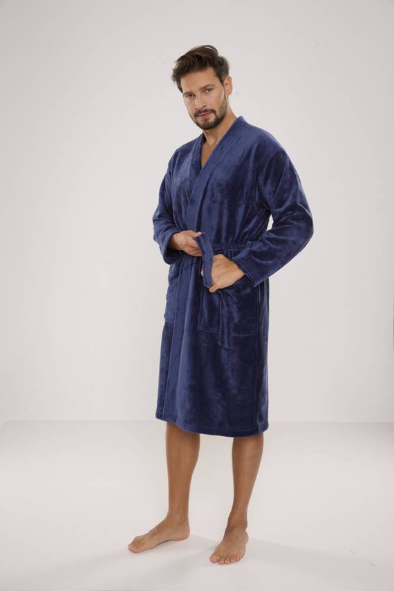 391 Hugo pánský župan De lafense - denim