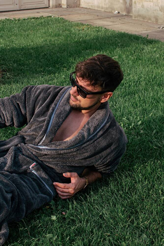 716 Rafael pánský župan De lafense - grafitový