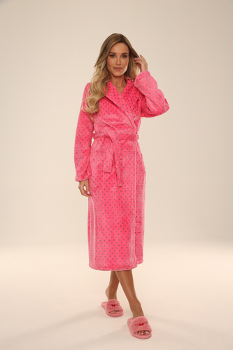 548 Melanie Dámský dlouhý župan Forex - malinový