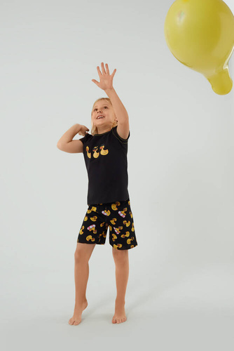 Dívčí pyžamo Anatre Italian Fashion - černé/potisk