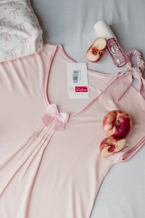 870 Visa De Lafense noční košile - broskvová