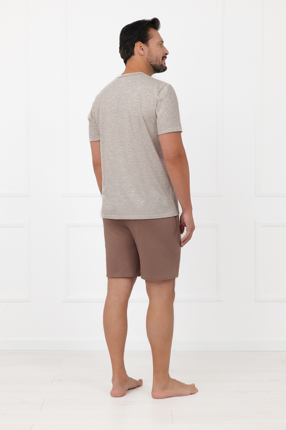 Pánské pyžamo Shiba Italian Fashion 100% bavlna šortky krátký rukáv