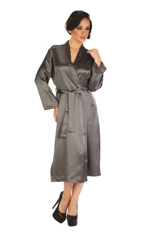798 Klasický dámský župan Forex - šedý