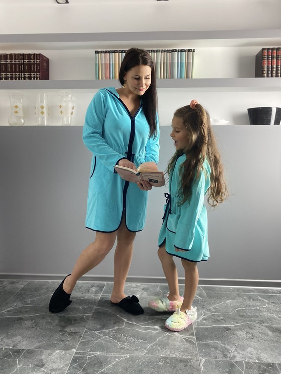 374 / 375 Dětský župan Desiree - mátový