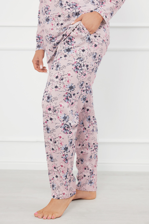 Toliana Dámské pyžamo s dlouhým rukávem a dlouhými kalhotami Italian Fashion